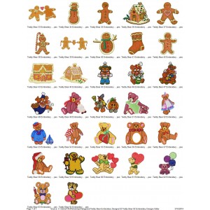 Package 32 Teddy Bear 02 Embroidery Designs